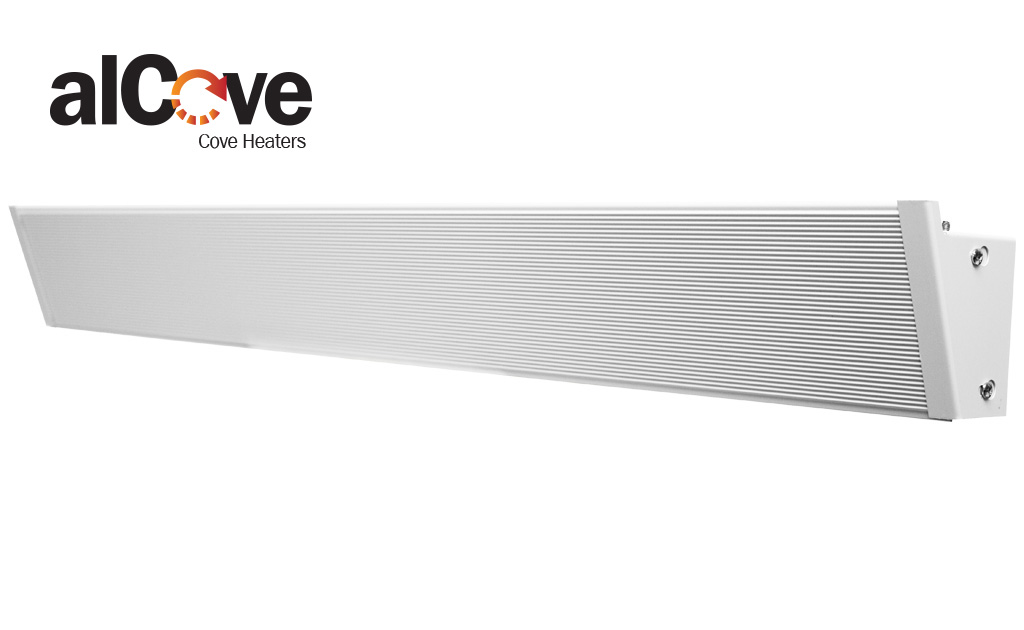 Product image for King KCV2404-W 34" alCove Cove Radiant Heater, 240/208V 420/315W, White