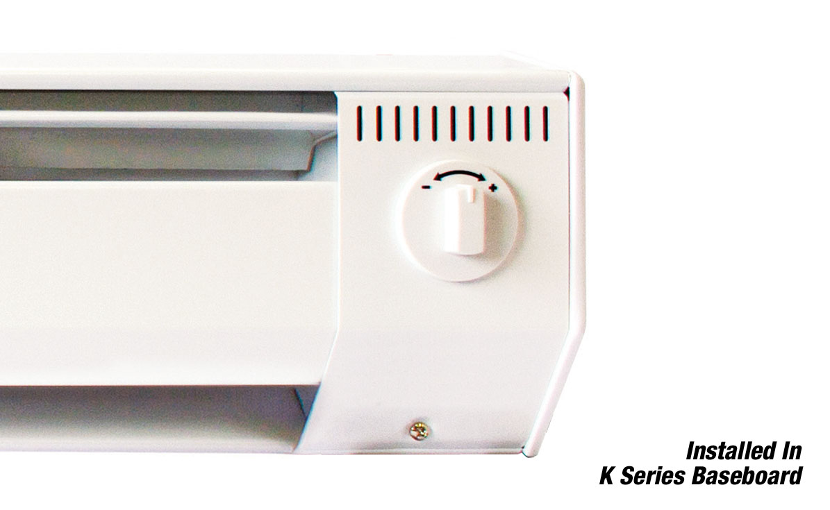 Product image for King BKT2BW Built-In Thermostat Kit (DPST), for Models K & CB Baseboard Heaters, Bright White