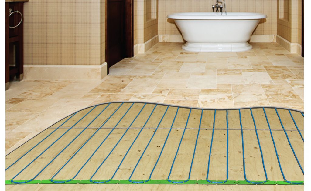 Floor Heating System 120 Sq.Ft 3W 120V Electric Tile Radiant Floor Heating Cable with UDG-4999 Programmable Thermostat