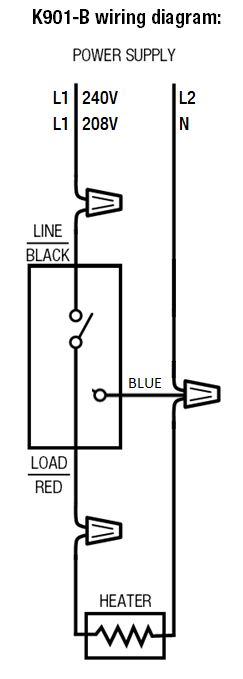 Wiring two baseboard heaters together